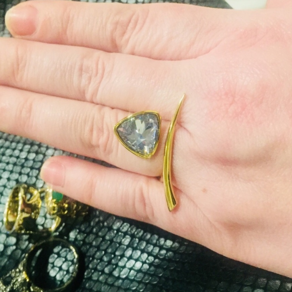 Alexis Bittar adjustable size ring.